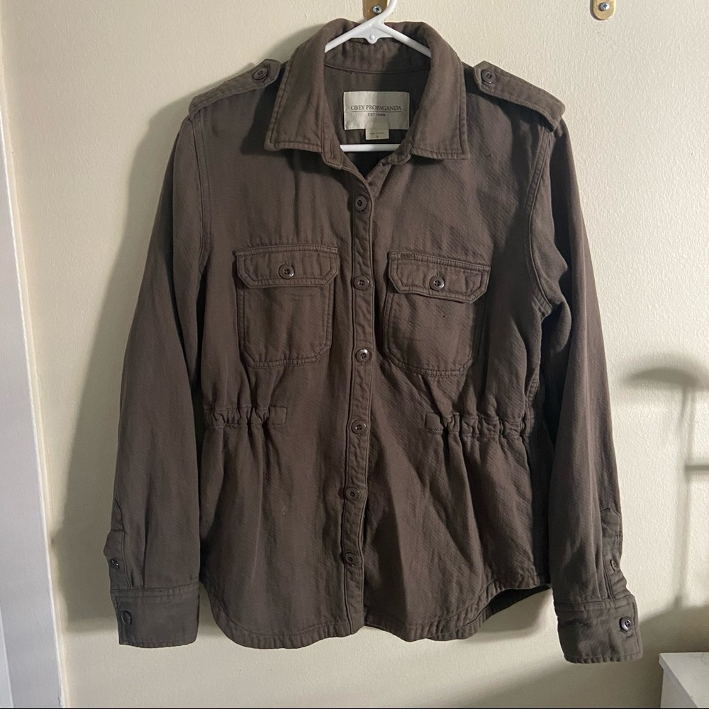 Obey army utility over shirt/jacket